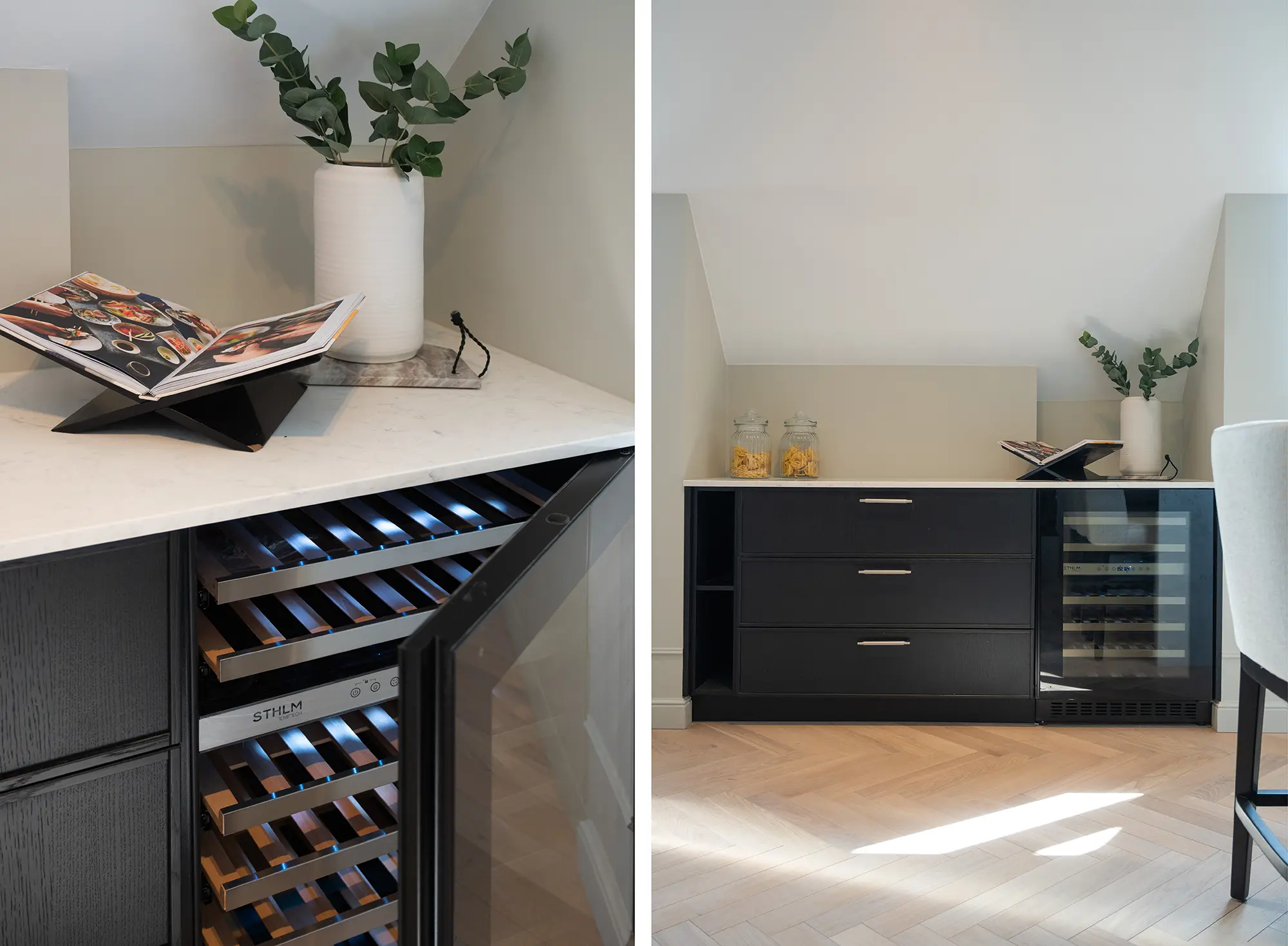 Elegant svart kjøkken - Bilde 3